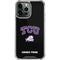 Texas Christian University TCU Horned Frogs Logo iPhone 14 Pro Max Clear Case