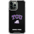 Texas Christian University TCU Horned Frogs Logo iPhone 14 Pro Max Clear Case