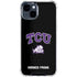 Texas Christian University TCU Horned Frogs Logo iPhone 15 Clear Case