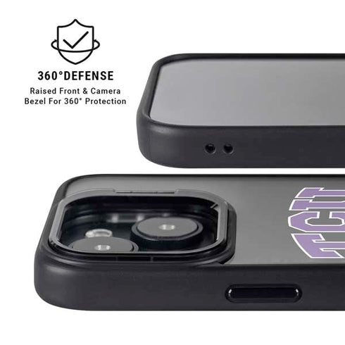Texas Christian University TCU Horned Frogs Logo iPhone 15 Kickstand Case