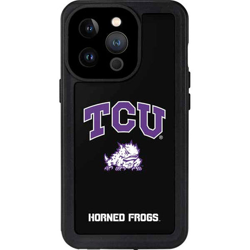 Texas Christian University TCU Horned Frogs Logo iPhone 15 Pro Waterproof Case