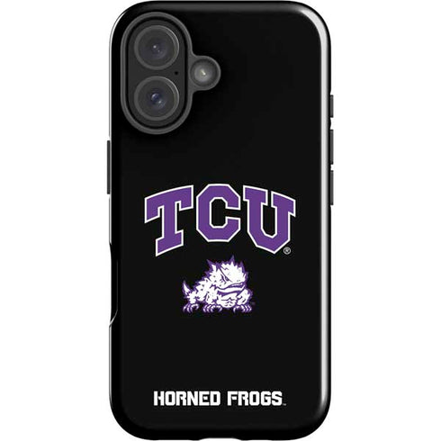 Texas Christian University TCU Horned Frogs Logo iPhone 16 Impact Case