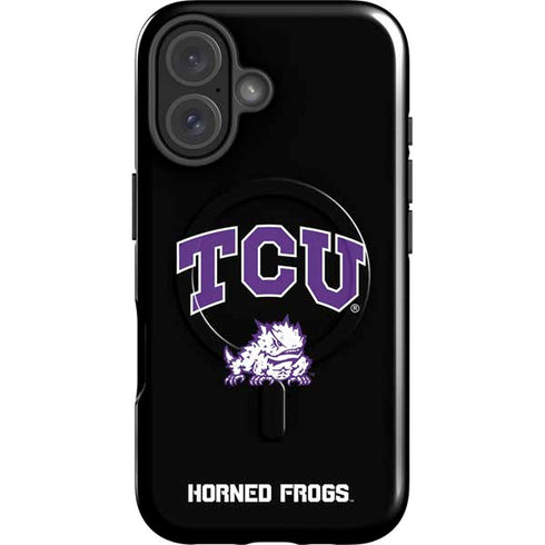 Texas Christian University TCU Horned Frogs Logo iPhone 16 Magsafe Impact Case