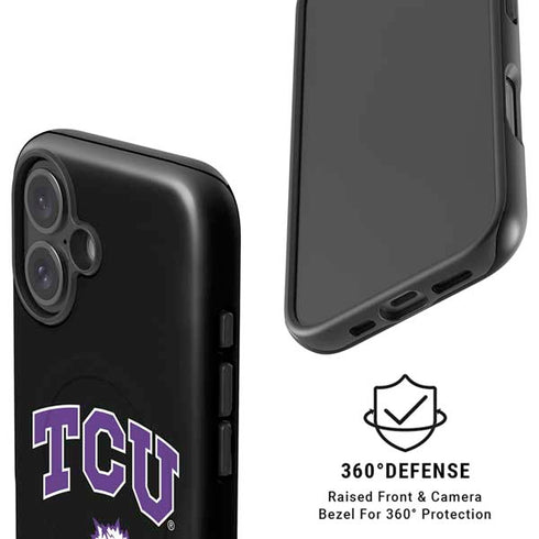 Texas Christian University TCU Horned Frogs Logo iPhone 16 Magsafe Impact Case
