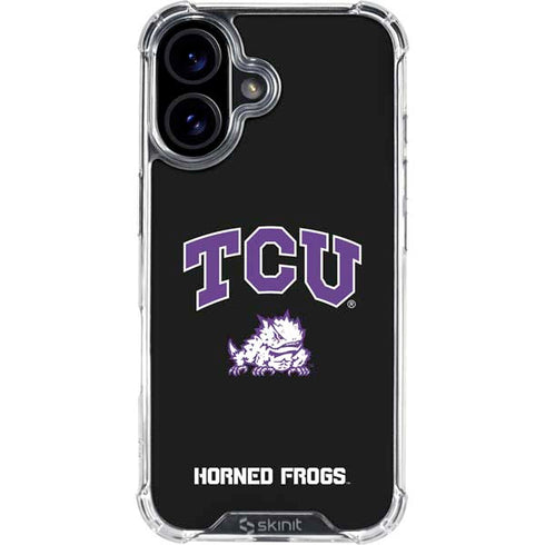 Texas Christian University TCU Horned Frogs Logo iPhone 16 Plus Clear Case