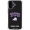 Texas Christian University TCU Horned Frogs Logo iPhone 16 Plus Clear Case