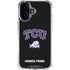 Texas Christian University TCU Horned Frogs Logo iPhone 16 Plus Clear Case