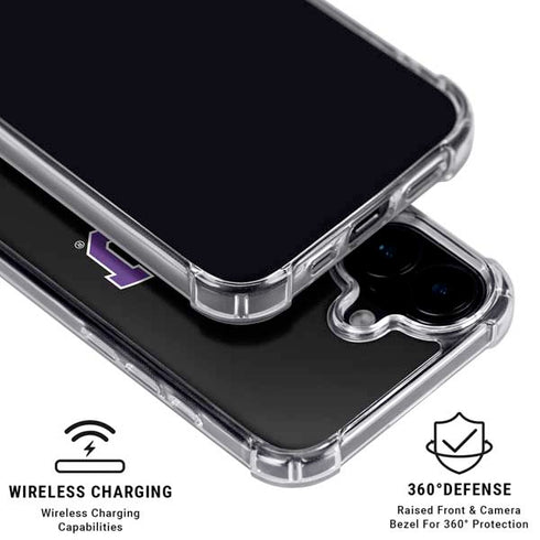 Texas Christian University TCU Horned Frogs Logo iPhone 16 Plus Clear Case