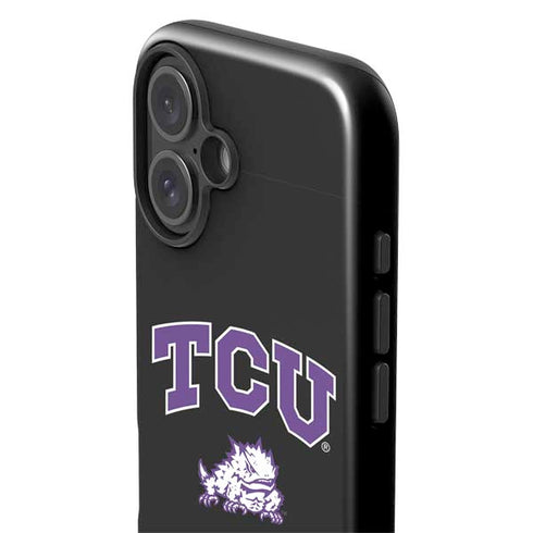 Texas Christian University TCU Horned Frogs Logo iPhone 16 Plus Impact Case
