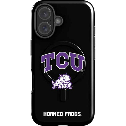 Texas Christian University TCU Horned Frogs Logo iPhone 16 Plus Magsafe Impact Case