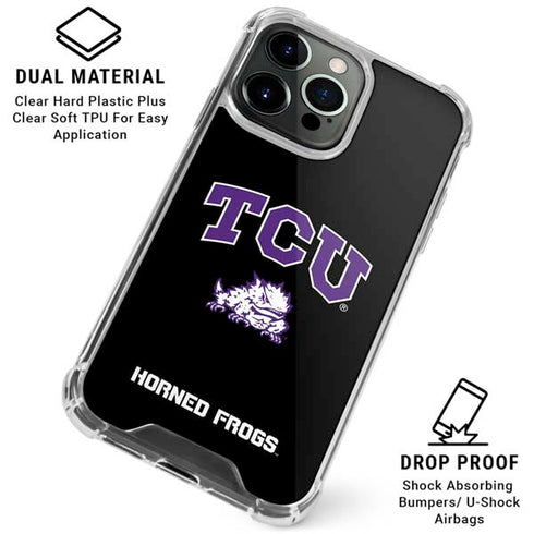 Texas Christian University TCU Horned Frogs Logo iPhone 16 Pro Max Clear Case