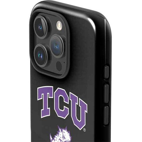Texas Christian University TCU Horned Frogs Logo iPhone 16 Pro Max Impact Case