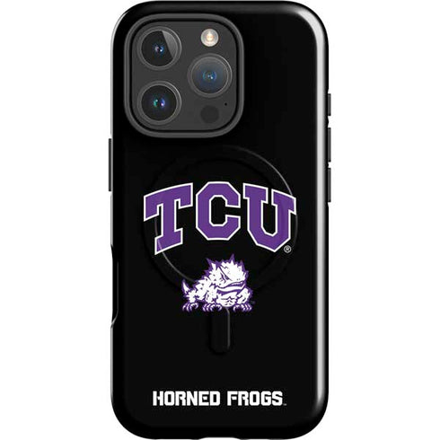 Texas Christian University TCU Horned Frogs Logo iPhone 16 Pro Max Magsafe Impact Case