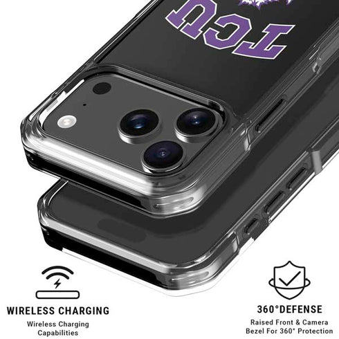 Texas Christian University TCU Horned Frogs Logo iPhone 17 Pro Max Clear Case