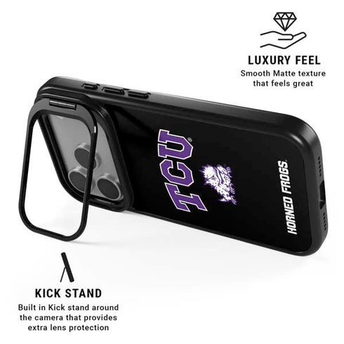 Texas Christian University TCU Horned Frogs Logo iPhone 17 Pro Max Kickstand Case