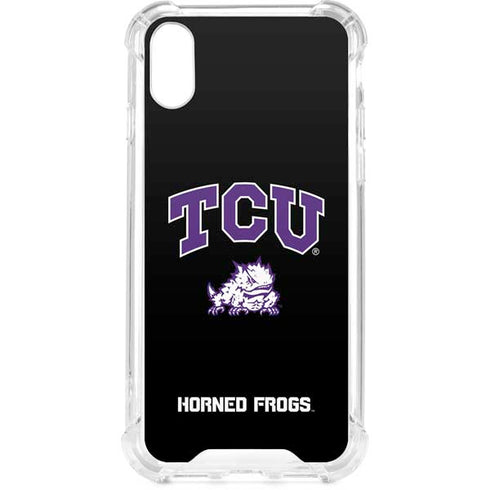 Texas Christian University TCU Horned Frogs Logo iPhone XS Clear Case