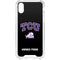Texas Christian University TCU Horned Frogs Logo iPhone XS Clear Case