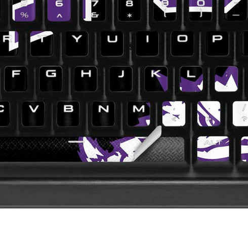 Texas Christian University TCU Horned Frogs Logo K95 RGB PLATINUM Mechanical Gaming Keyboard Skin