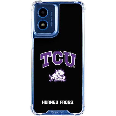 Texas Christian University TCU Horned Frogs Logo Moto G 5G (2024) Clear Case