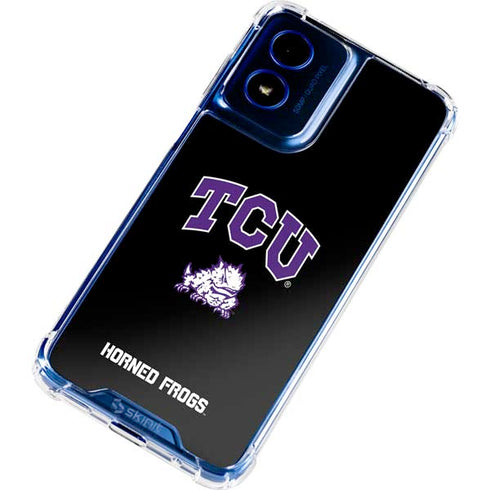 Texas Christian University TCU Horned Frogs Logo Moto G 5G (2024) Clear Case