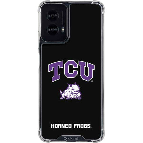 Texas Christian University TCU Horned Frogs Logo Moto G Power 5G (2024) Clear Case