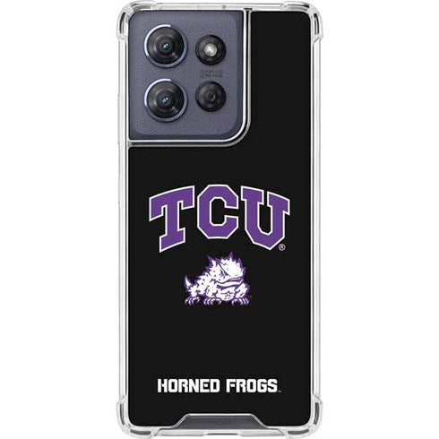 Texas Christian University TCU Horned Frogs Logo Moto G Power 5G (2025) Clear Case