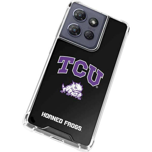 Texas Christian University TCU Horned Frogs Logo Moto G Power 5G (2025) Clear Case