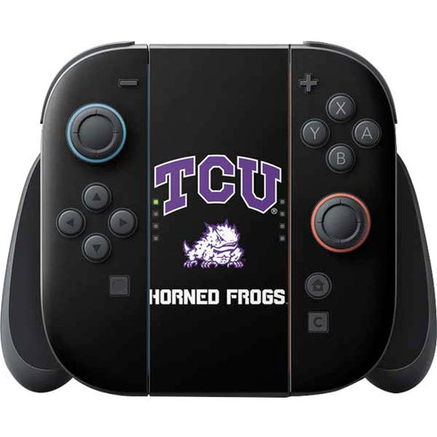 Texas Christian University TCU Horned Frogs Logo Nintendo Skins