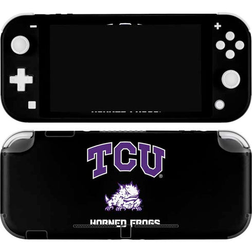 Texas Christian University TCU Horned Frogs Logo Nintendo Switch Lite Skin