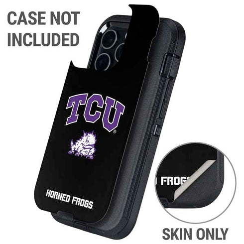 Texas Christian University TCU Horned Frogs Logo Otterbox Defender iPhone Skin