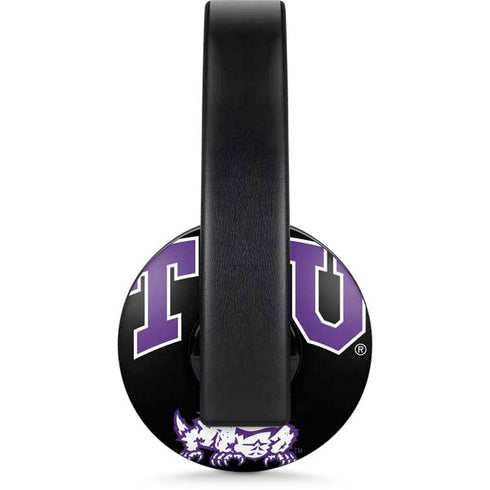 Texas Christian University TCU Horned Frogs Logo PlayStation 4 Gold Wireless Headset Skin