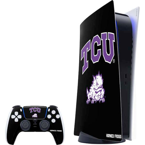 Texas Christian University TCU Horned Frogs Logo PlayStation PS5 Skins