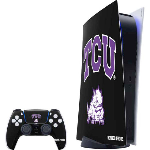 Texas Christian University TCU Horned Frogs Logo PlayStation PS5 Skins