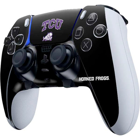 Texas Christian University TCU Horned Frogs Logo PS5 DualSense Edge Pro Controller Skin