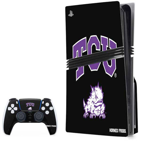 Texas Christian University TCU Horned Frogs Logo PlayStation PS5 Skins