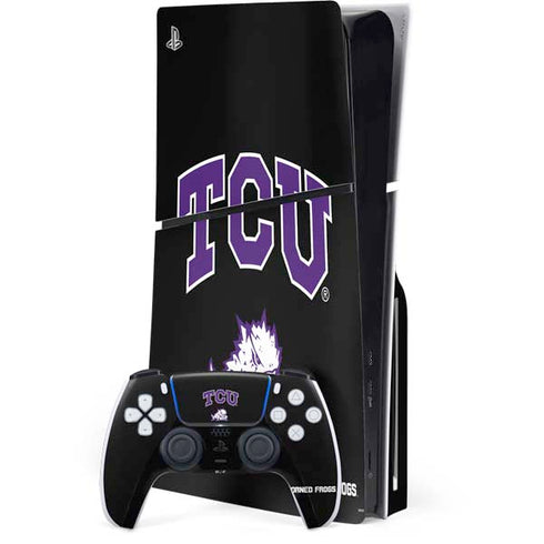 Texas Christian University TCU Horned Frogs Logo PlayStation PS5 Skins