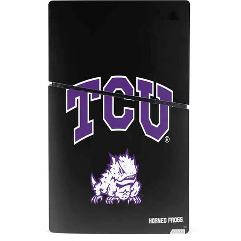 Texas Christian University TCU Horned Frogs Logo PS5 Slim Digital Edition Console Skin