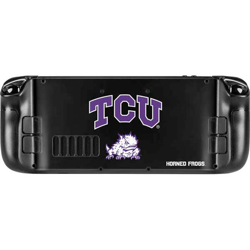 Texas Christian University TCU Horned Frogs Logo Steam Deck Handheld Gaming Computer OLED Skin