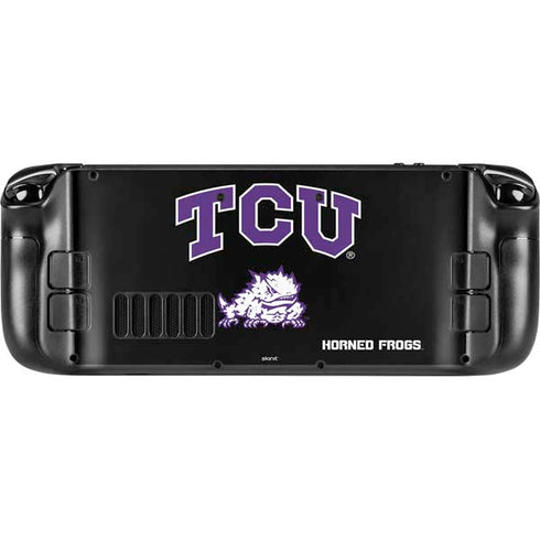 Texas Christian University TCU Horned Frogs Logo Steam Deck Handheld Gaming Computer Skin