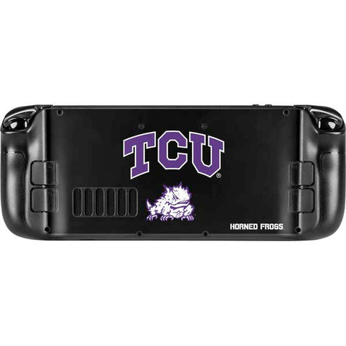 Texas Christian University TCU Horned Frogs Logo Steam Deck Handheld Gaming Computer Skin