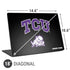 Texas Christian University TCU Horned Frogs Logo Universal Laptop 18in (14.6 x 10.6in) Skin