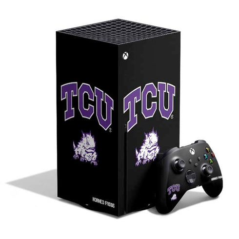 Texas Christian University TCU Horned Frogs Logo Xbox Series X Skins