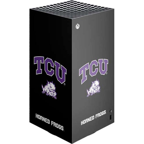 Texas Christian University TCU Horned Frogs Logo XBox Series X Digital Edition Console Skin
