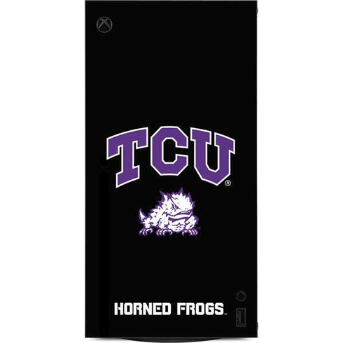 Texas Christian University TCU Horned Frogs Logo XBox Series X Digital Edition Console Skin