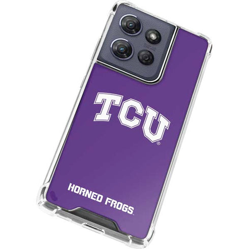 Texas Christian University TCU Horned Frogs Moto G 5G (2025) Clear Case