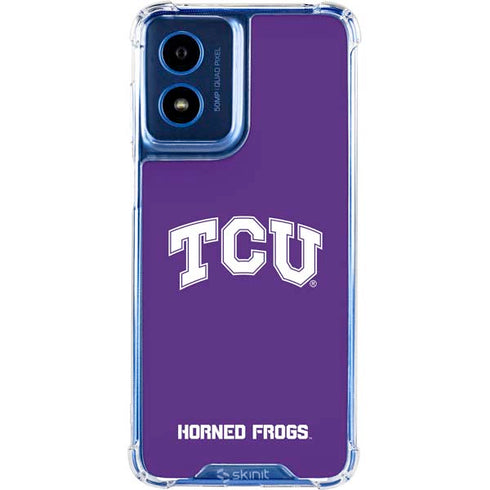 Texas Christian University TCU Horned Frogs Moto G 5G (2024) Clear Case