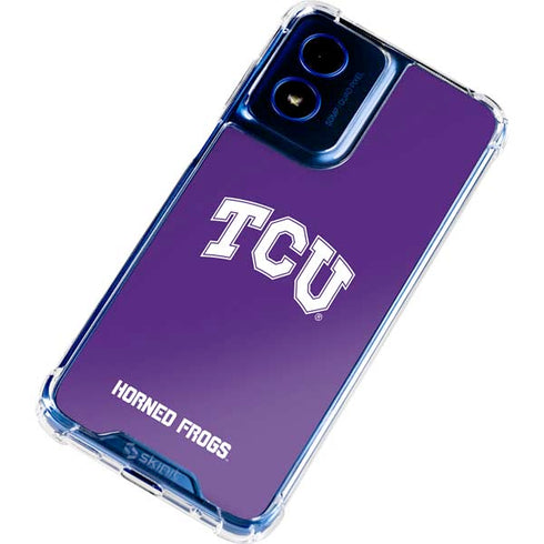 Texas Christian University TCU Horned Frogs Moto G 5G (2024) Clear Case