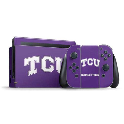Texas Christian University TCU Horned Frogs Nintendo Switch Bundle Skin