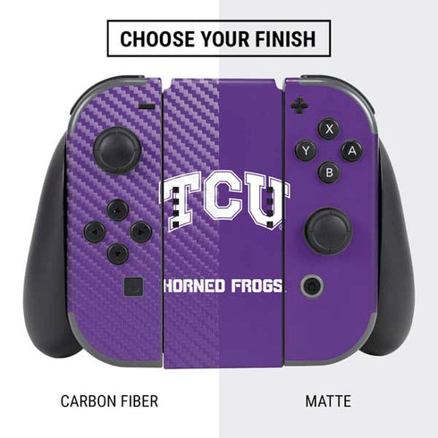 Texas Christian University TCU Horned Frogs Nintendo Switch Bundle Skin