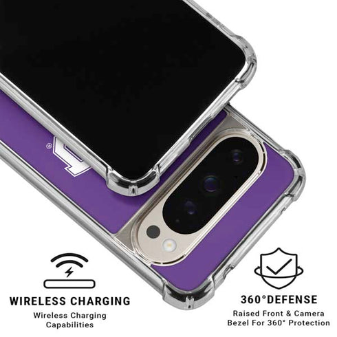 Texas Christian University TCU Horned Frogs Google Pixel 9 Pro XL Clear Case